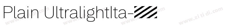 Plain UltralightIta字体转换 Plain UltralightIta字体转换